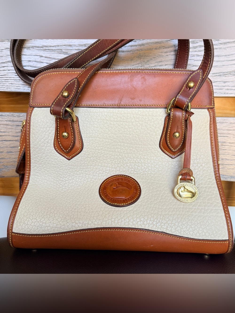 Dooney & Bourke All-Weather Leather Carpet Shoulder Bag - Picture 2 of 11